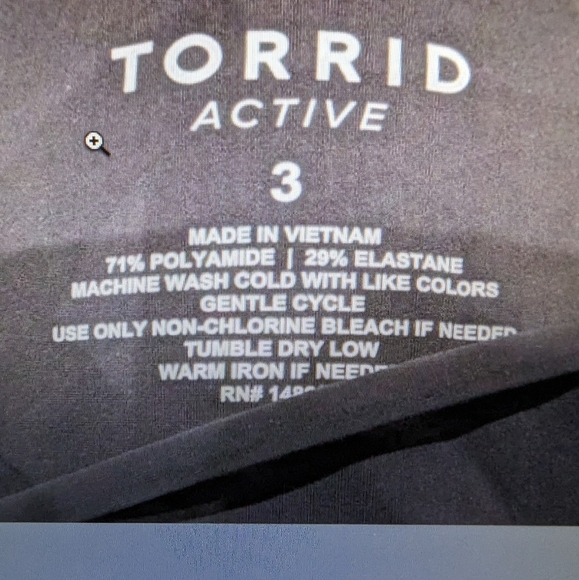 Torrid Tech Jersey Strappy Short Sleeve Active Tee, gray black 3x - Picture 8 of 9